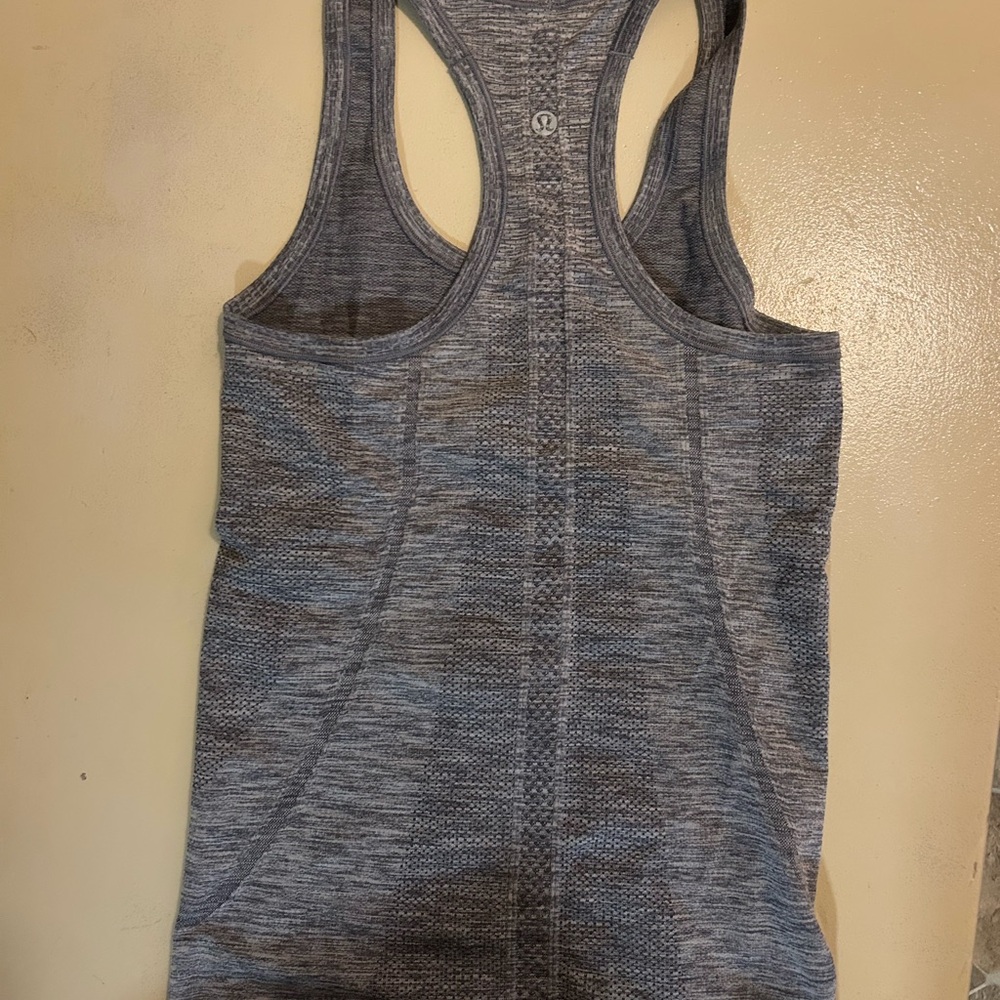 lululemon athletica Gray Racerback Tank Top